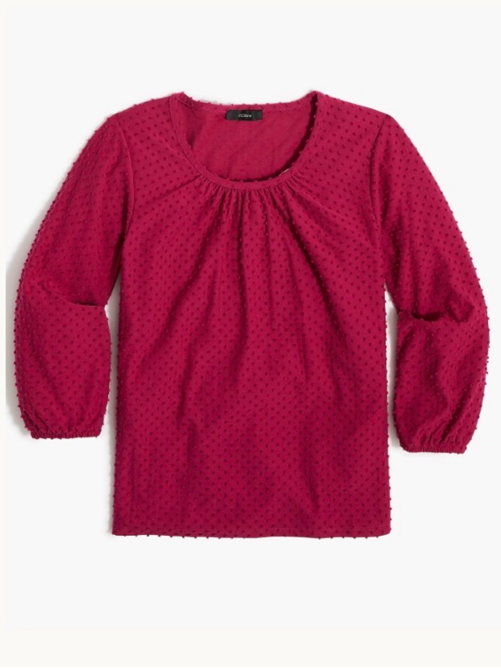 J. Crew Factory Poet Sleeve Clip Dot Top